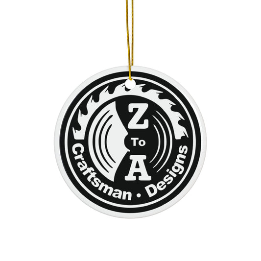 Personalized Ceramic Ornament - Z to A Craftsman Designs - Perfect Holiday Decor