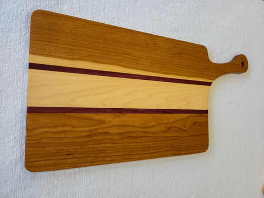 Charcuterie Board - Cherry, Hard Maple, Purple Heart
