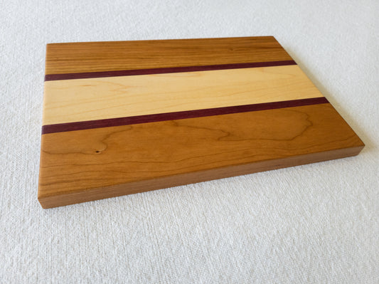 Cutting Board - Cherry, Hard Maple, Purple Heart