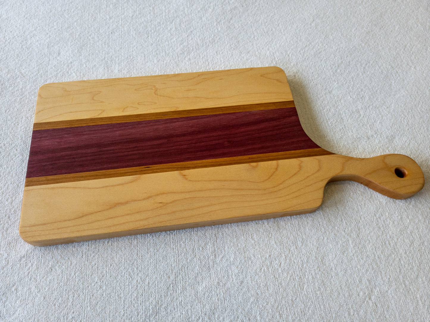 Charcuterie Board - Hard Maple, Purple Heart, and Cherry